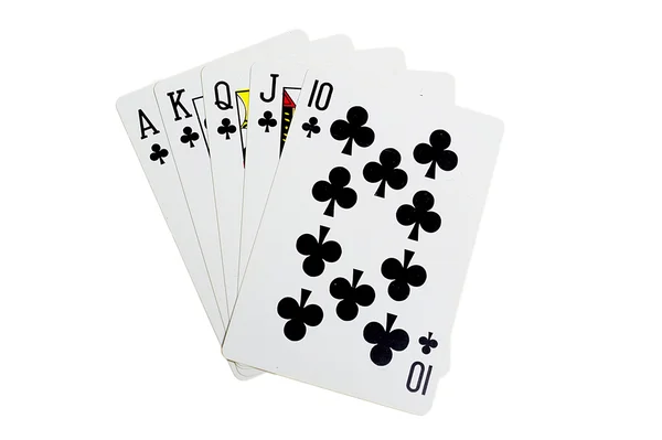 Cruz de escalera real para póquer — Foto de Stock