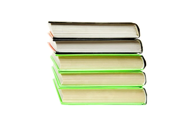 Stack of books isolated — Stock Photo, Image