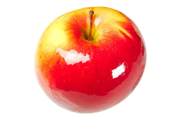 Red juicy fresh apple isolated — Stock Photo, Image