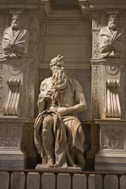 Michelangelo's Moses - San Pietro in Vincoli, Rome, Italy clipart