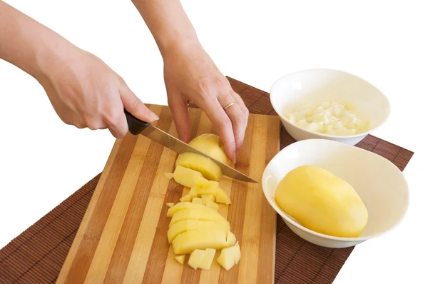 stock image Preparing meal ingredients