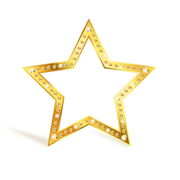 Estrela de ouro — Vetor de Stock