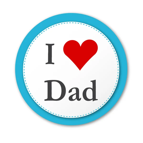 stock vector I love dad