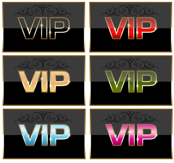 stock vector Vip card