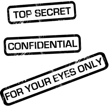 Top Secret Stamps clipart