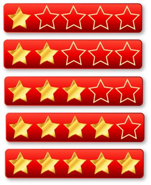 Rating System Review Stars clipart