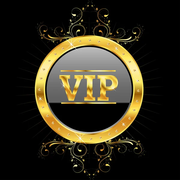 Siyah VIP — Stok Vektör