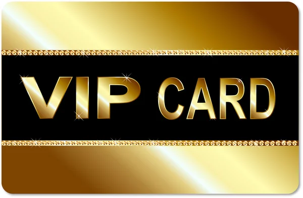 Tarjeta Vip — Vector de stock