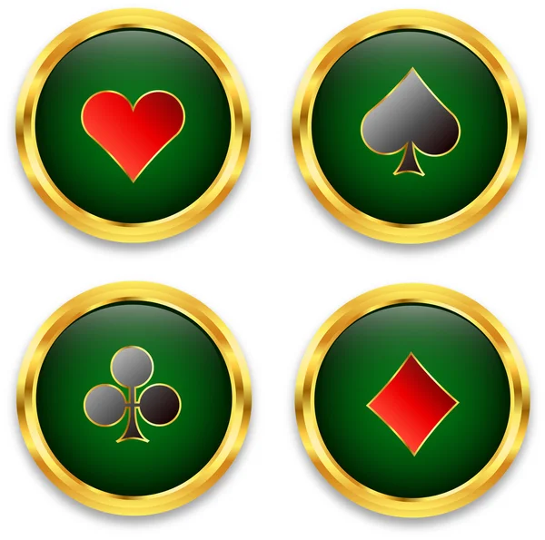 Jetons de poker — Image vectorielle