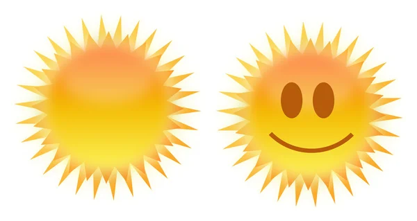 Sun smile — Stock Vector