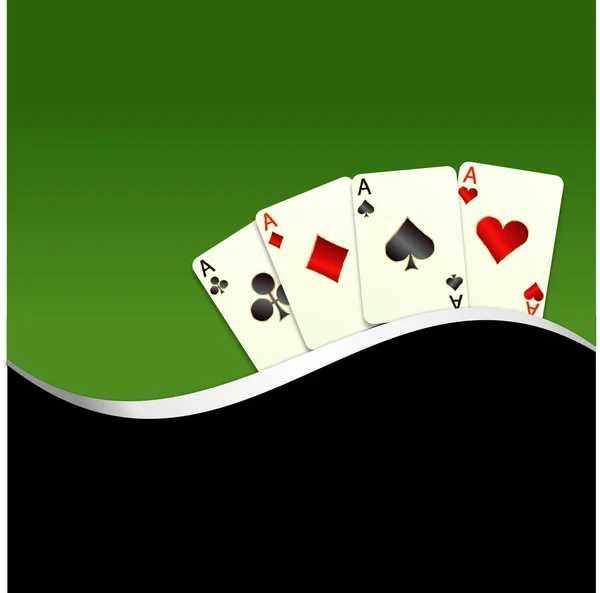 Gokken achtergrond met casino elementen — Stockvector