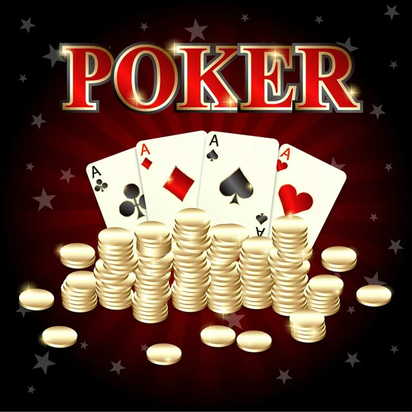 Casino. Poker — Vector de stock