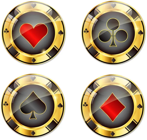 Μάρκες πόκερ — Διανυσματικό Αρχείο