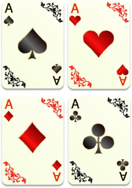 Game cards clipart