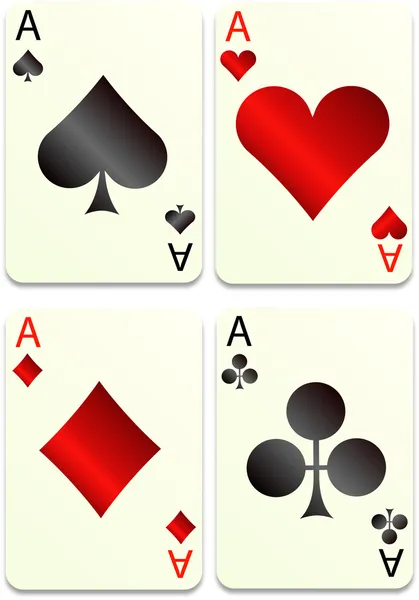 Oyun kartları — Stok Vektör