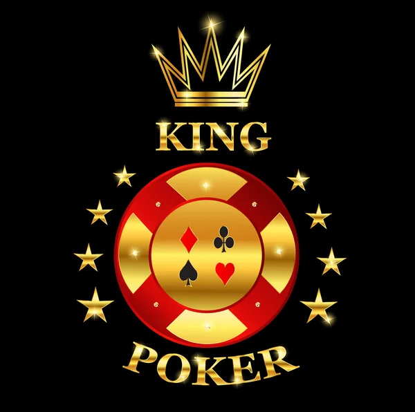 Königs-Poker — Stockvektor