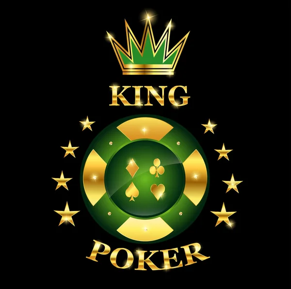 Βασιλιάς του πόκερ — Διανυσματικό Αρχείο