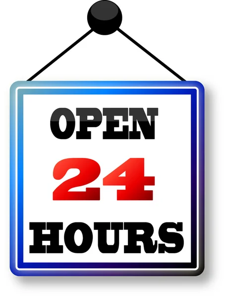 stock vector Open 24 hours