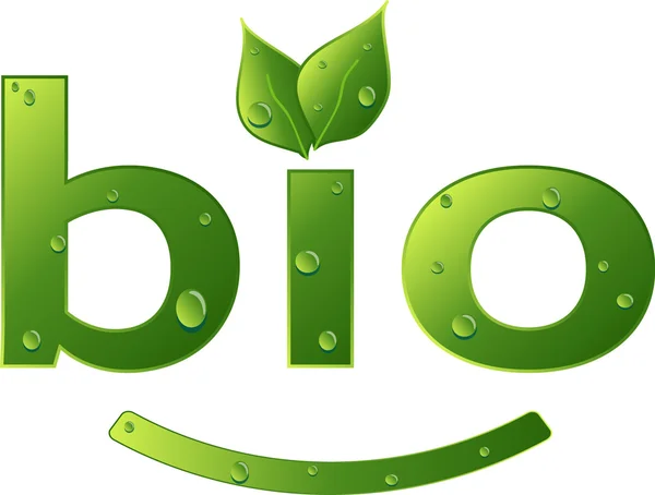 Logotipo BIO — Vector de stock
