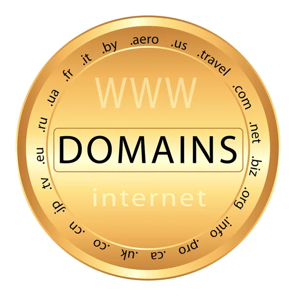 Domain-Symbol — Stockvektor