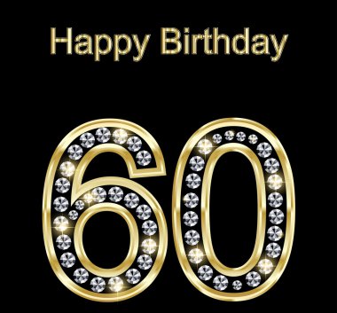 Happy Birthday 60 clipart