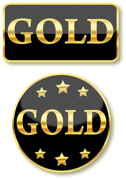 Ícone de ouro — Vetor de Stock