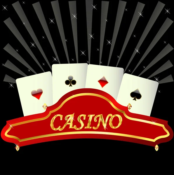 Kasino geplatzt — Stockvektor
