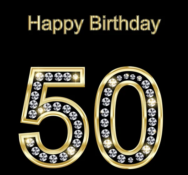Buon compleanno 50 — Vettoriale Stock