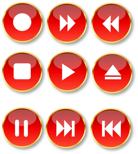 stock vector Glossy buttons