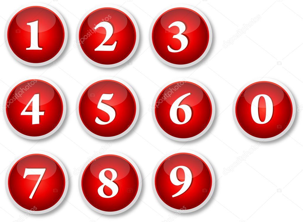 Numbers Buttons