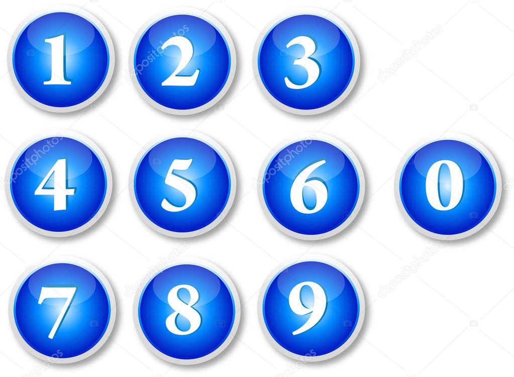 Numbers Buttons