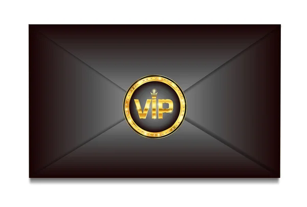 VIP siyah harf — Stok Vektör