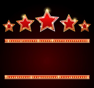 Stars over copyspace clipart