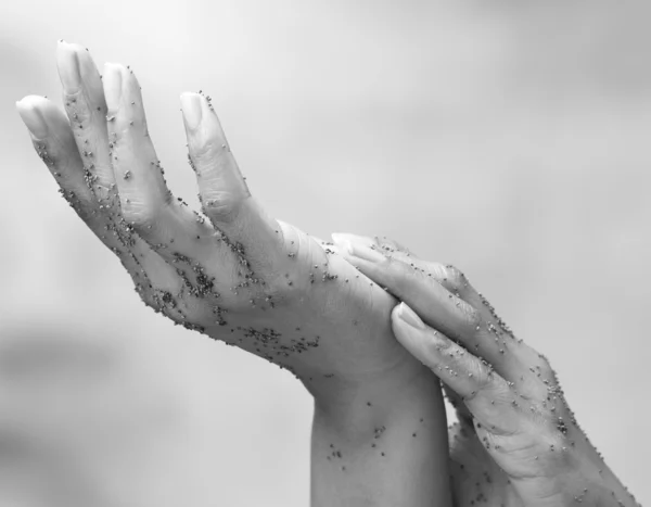 Womans kezek — Stock Fotó
