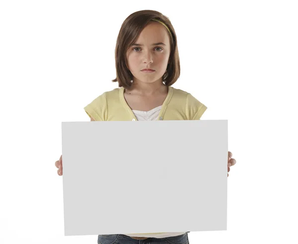 Deska dziewczynka gospodarstwa — Zdjęcie stockowe