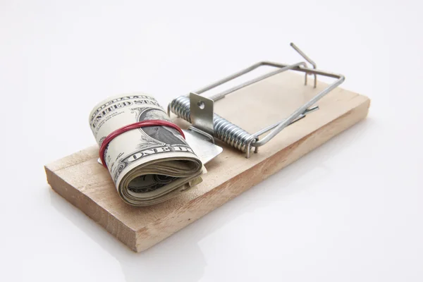 Mouse Trap dollar bill — Stock Photo, Image