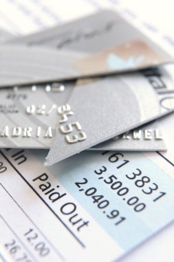 Cut up credit card clipart
