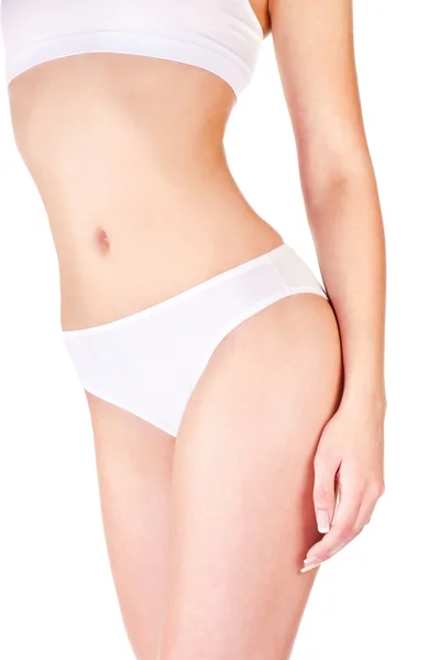 Kvinnliga kroppen i underkläder — Stockfoto