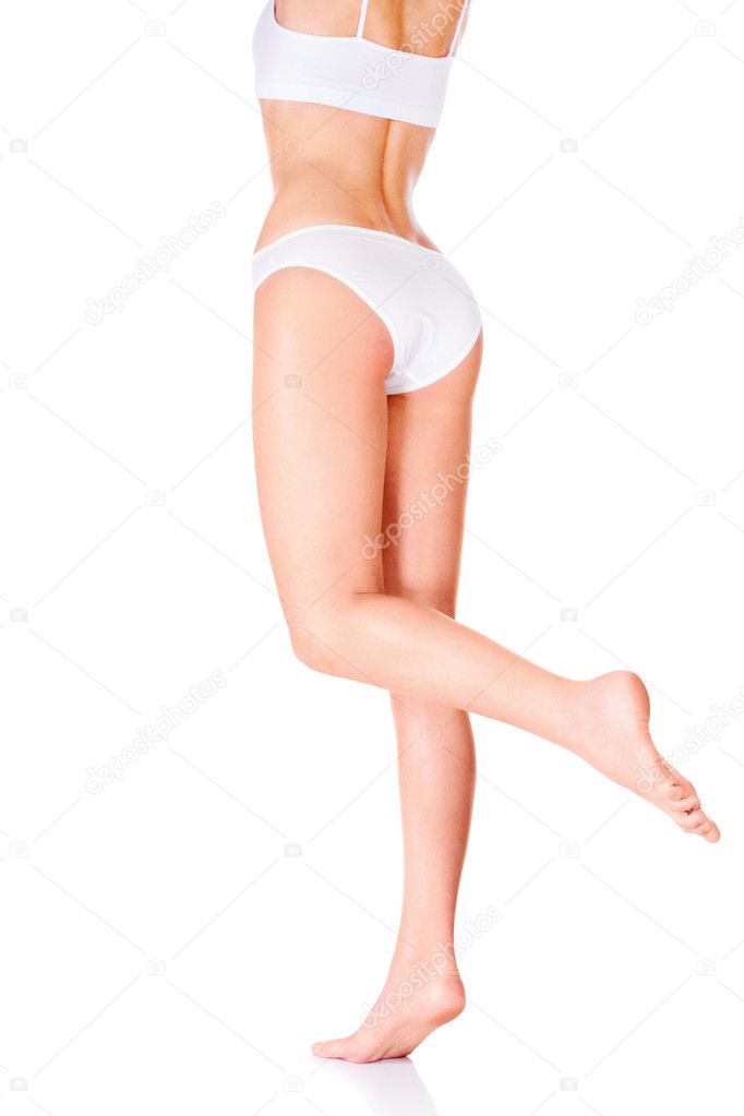 Female body in underwear