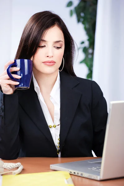 Mujer de negocios en la oficina —  Fotos de Stock