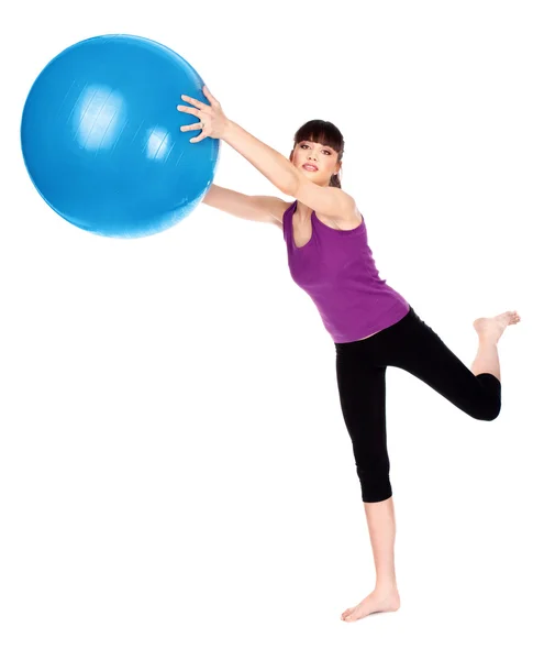 Mulher fazendo exercícios de fitness — Fotografia de Stock