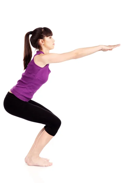 Mujer haciendo ejercicios de fitness — Foto de Stock