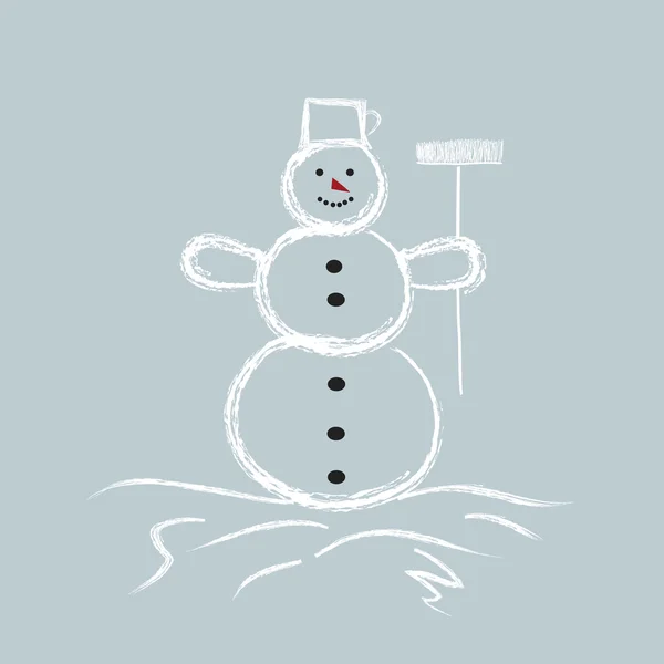 Boneco de neve —  Vetores de Stock