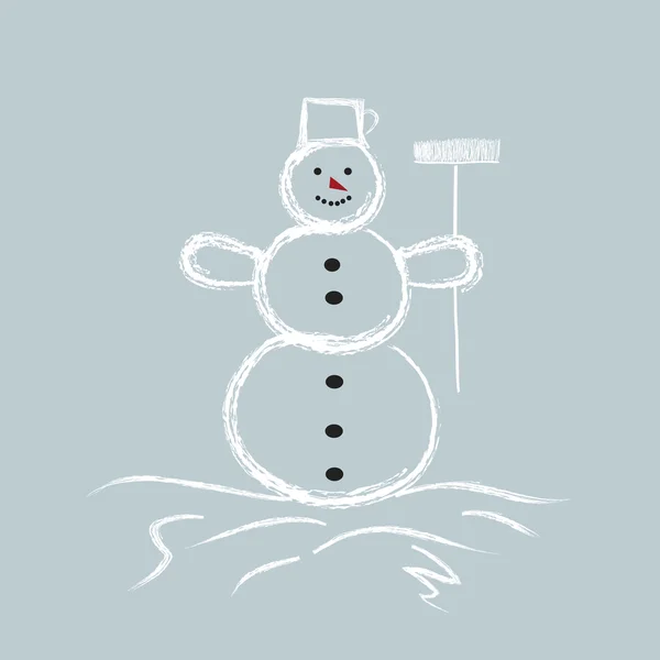 Сніговик — стоковий вектор