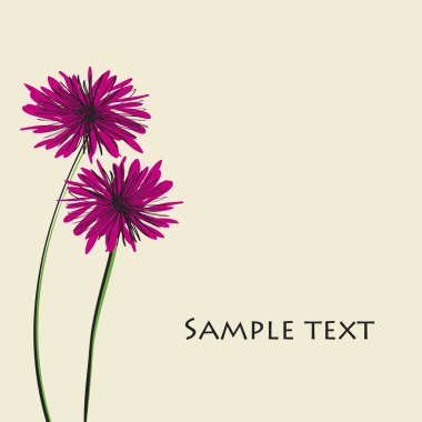 Floral card clipart