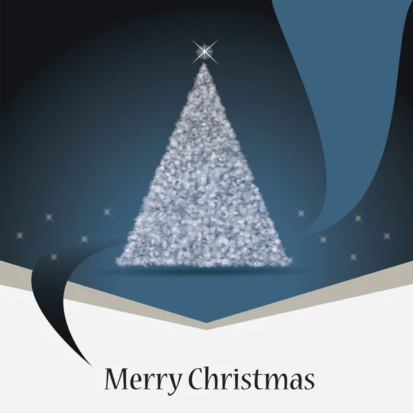 ツリーのクリスマス カード — ストックベクタ