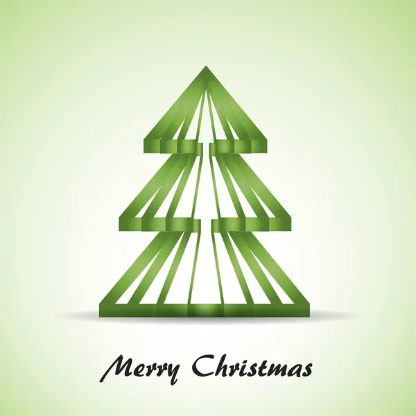 Green Christmas tree — Stock Vector