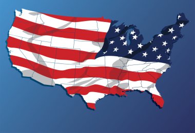 USA Map. clipart