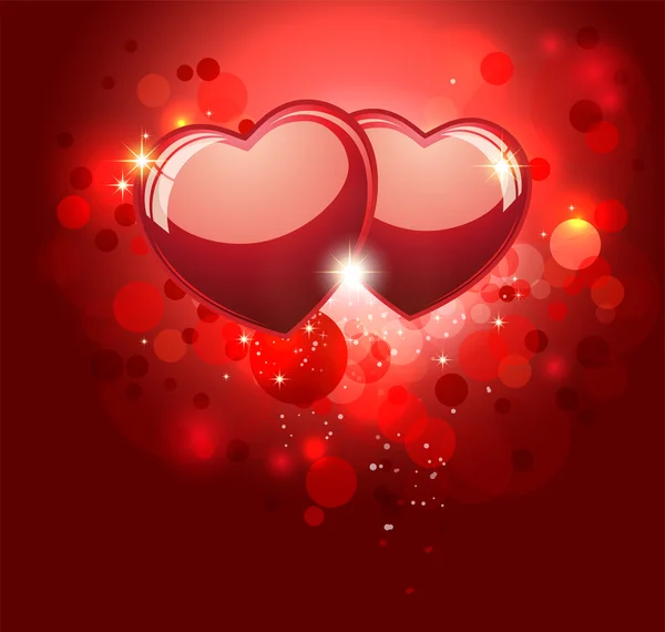 Valentine fond rouge . — Image vectorielle