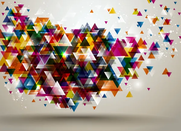 Fond abstrait avec motif triangle. — Image vectorielle